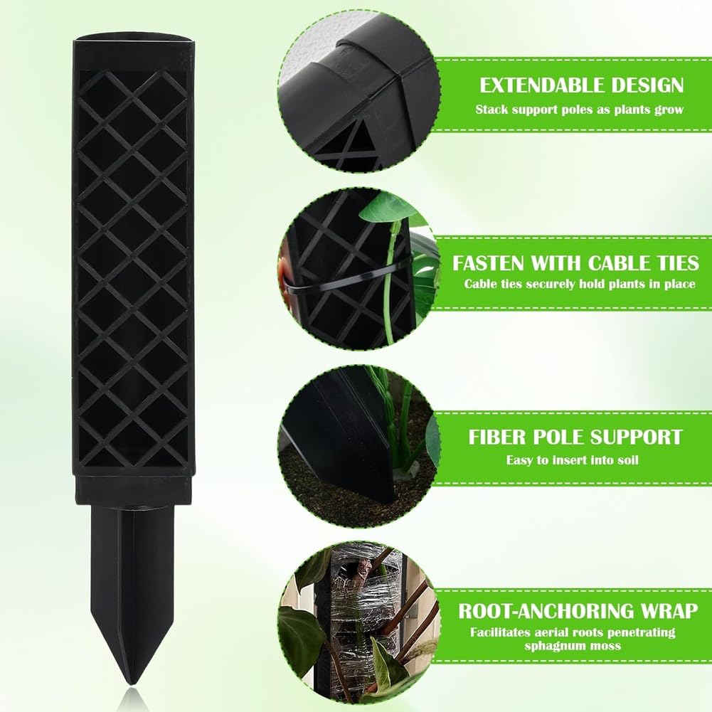 Tuteur en Mousse pour Monstera, Plantes D'Intérieur, 113 Cm, Support pour Monstera et Lierre, pour la Plantation au Jardin