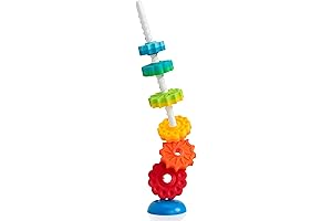 SpinAgain Corkscrew Stack-and-Sort Toy for Infants and Toddlers