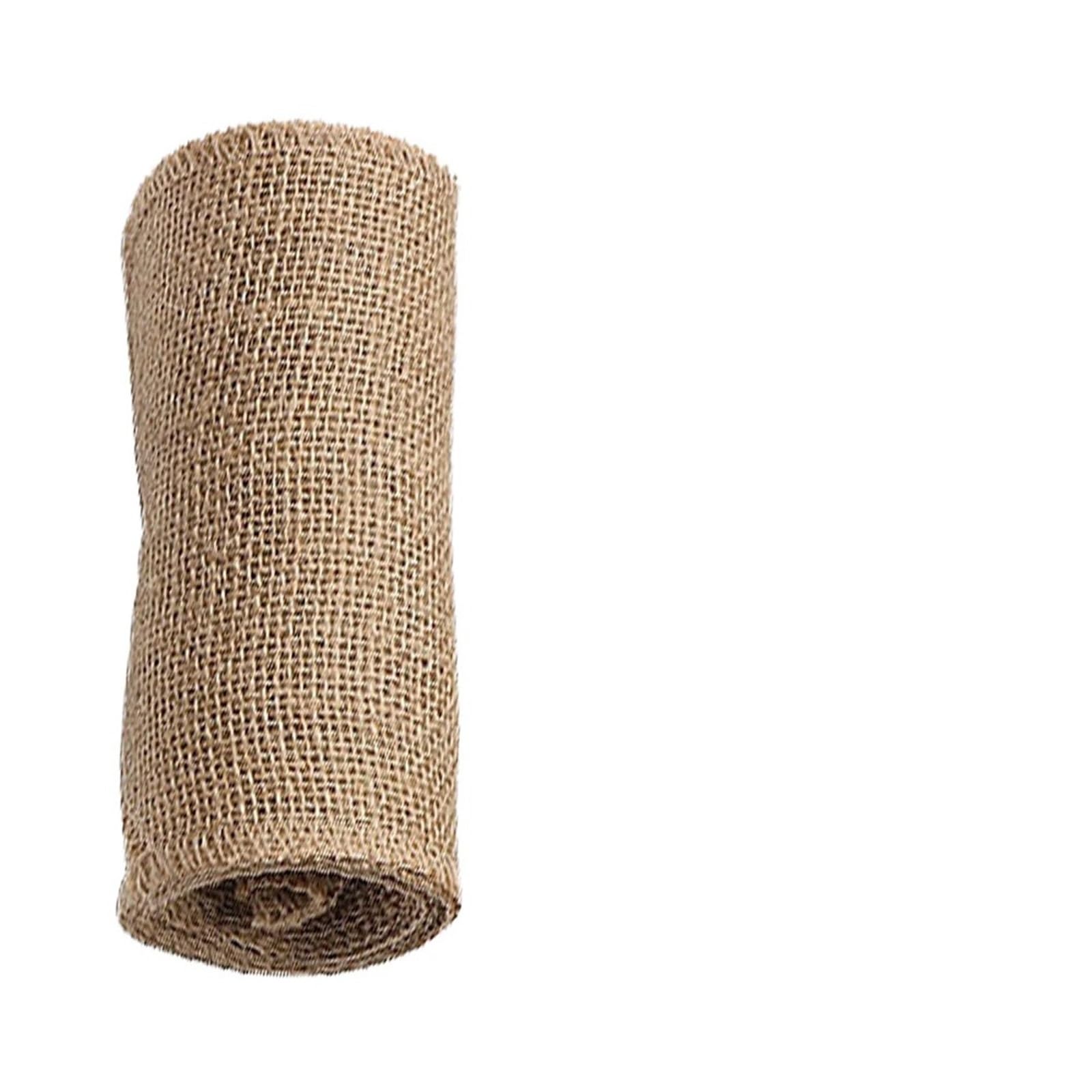 DVMSIEF Hessian 15 * 240CM Burlap Roll Natural Jute Hessian Chair Bow Table Runners For Wedding Decoration Vintage Home Party Supplies