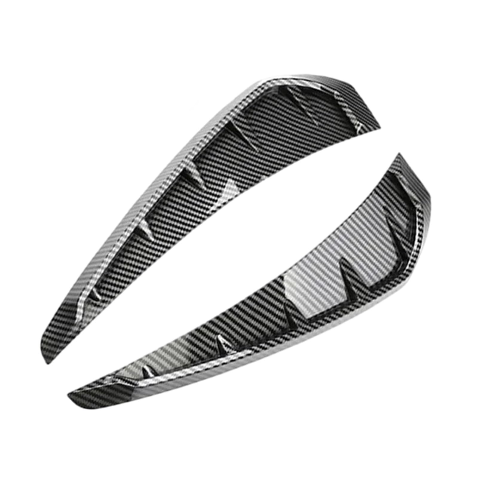 FLFHDUP Side Vent Decor Sticker 2pc Car Mudguard Side Vent Mudguard Airflow Forming Kit Car Fender Side Vents(Carbon Fiber)