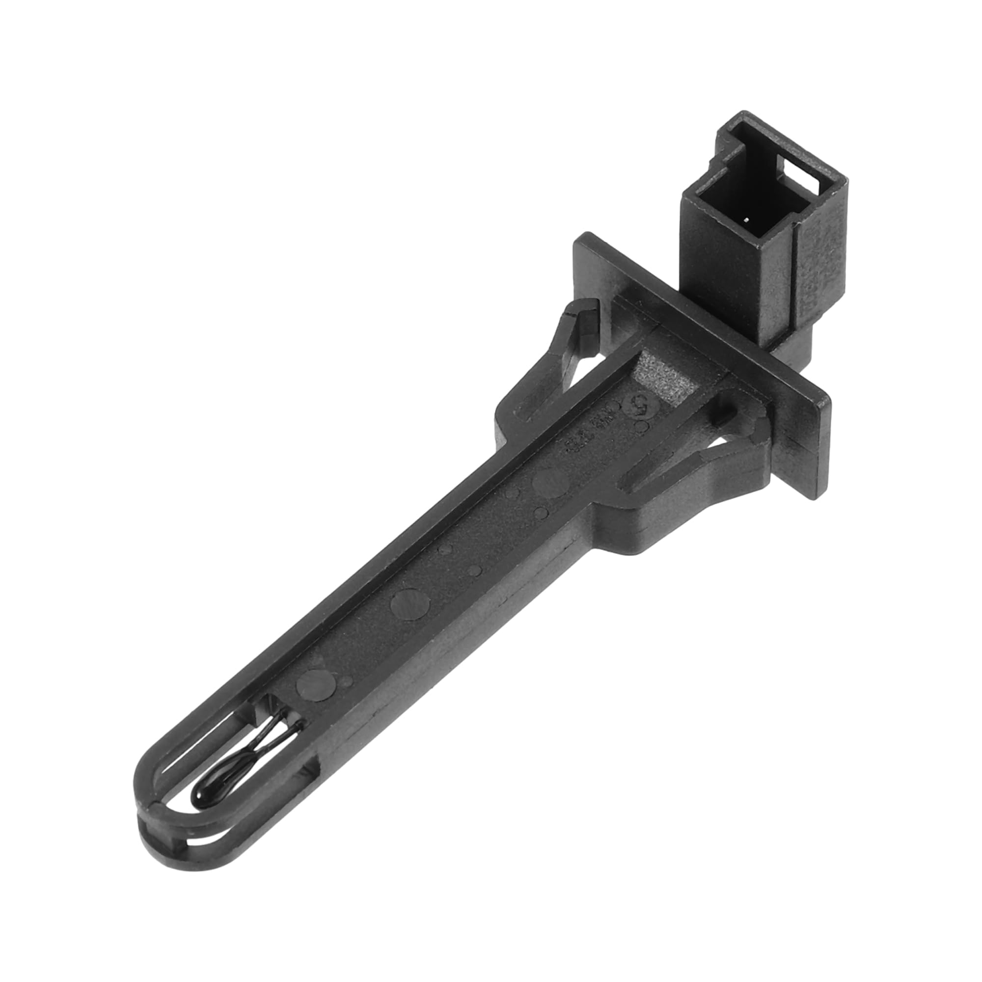 A ABSOPRO Sensore Di Temperatura Dell'Aria No.5Q0907543A Per Audi A3 15-23 | Plastica Nero 2 Pin 7,1x2,5 Cm Funzione Regola Ventola Accessorio Per Audi Q3 19-23, Per Audi TT 16-23