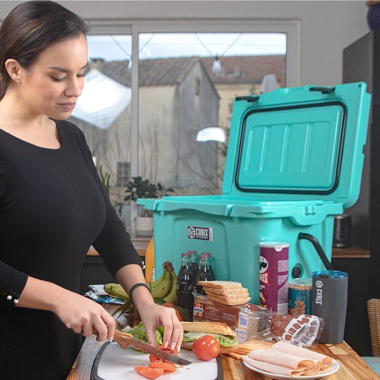 Miniatura 6 de Cubix Outdoors Viva 25QT Portable Rotomolded Hard Cooler, 5-Day Ice Cold Retention, Travel, Beach, Camping, Fishing