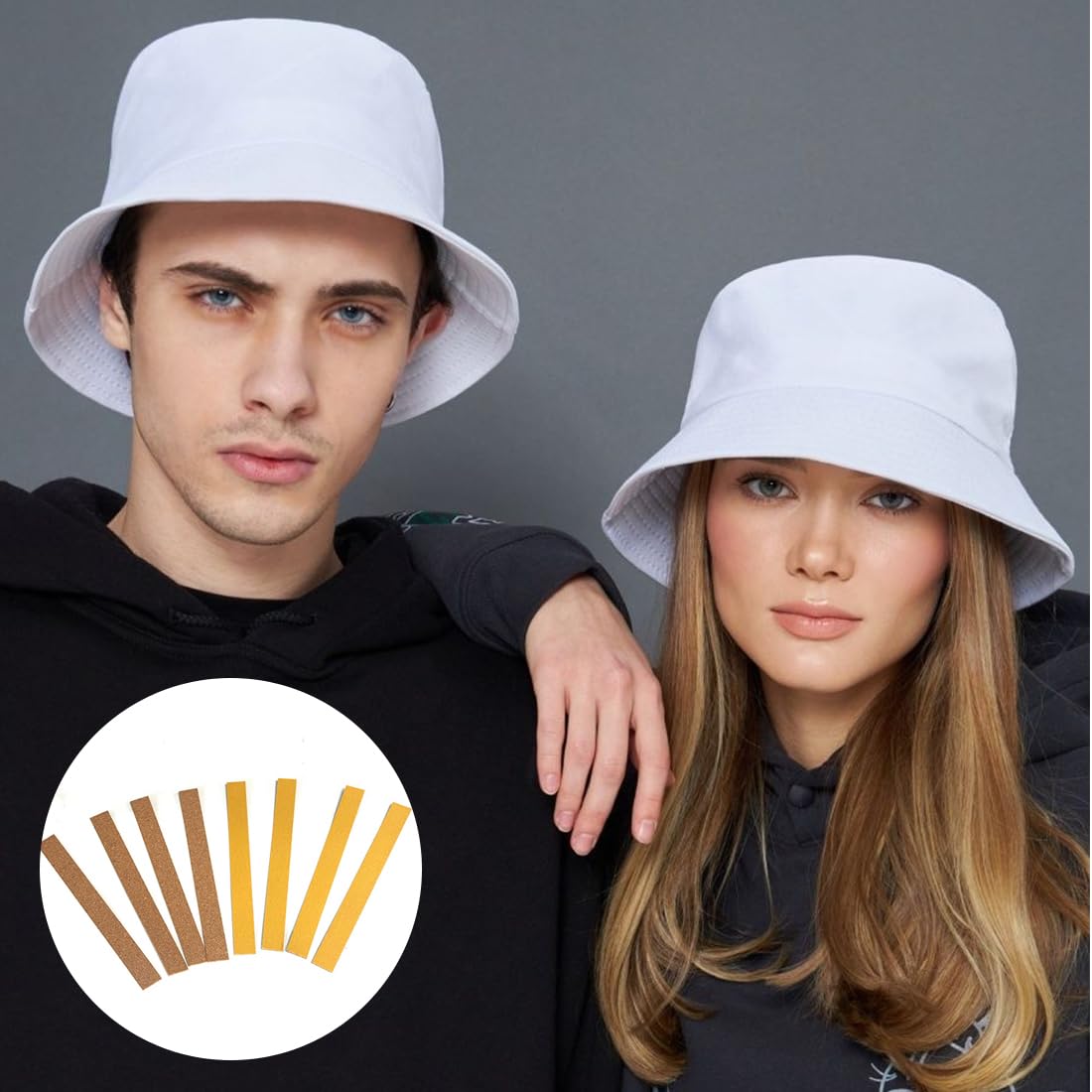 Strisce di Sughero Adesivo per Regolare la Taglia del Cappello Fascia Interna Riduzione Taglia 200x40x2mm 10pcs