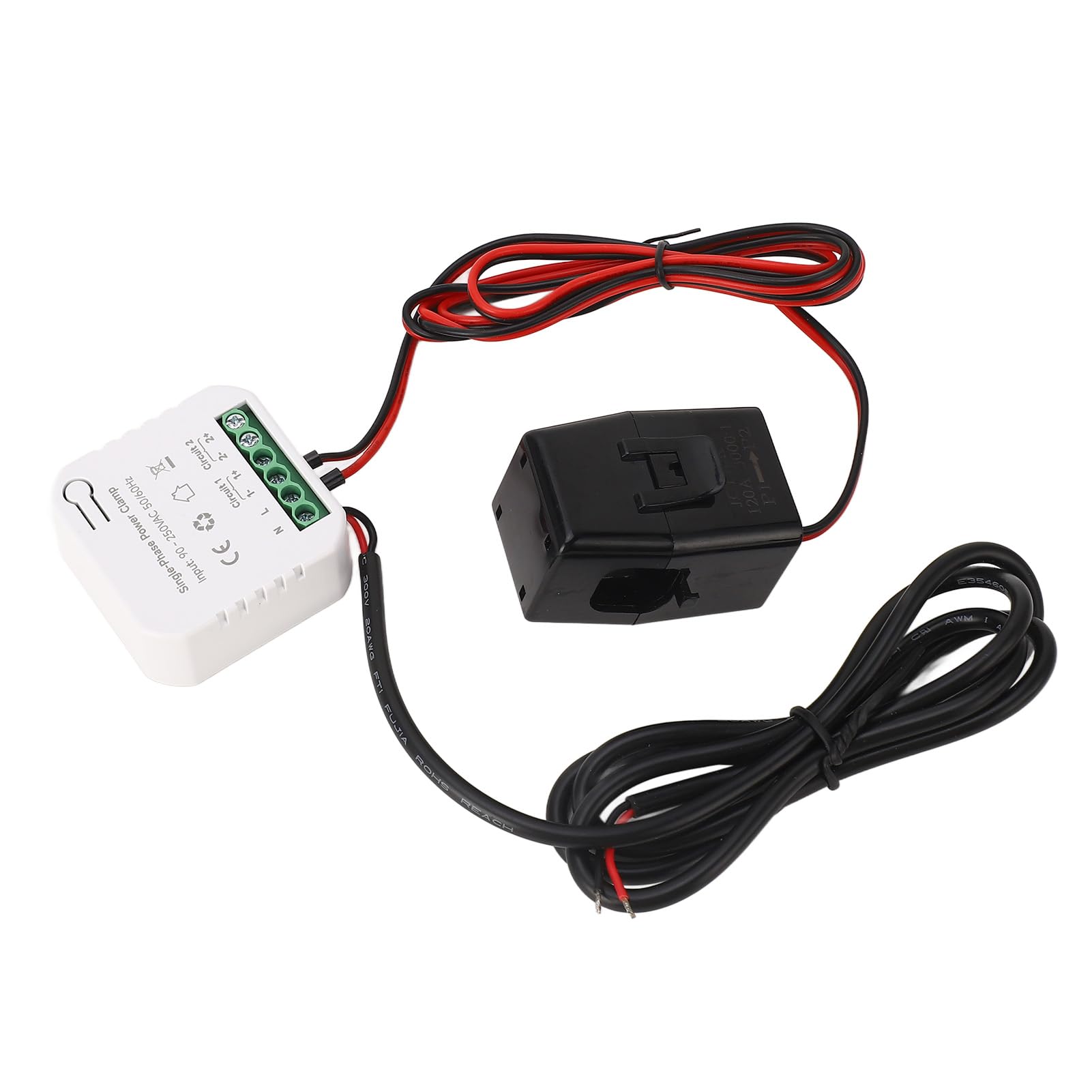 Aramox Monitor Zużycia Energii WiFi, Inteligentny Licznik Energii z obejmą