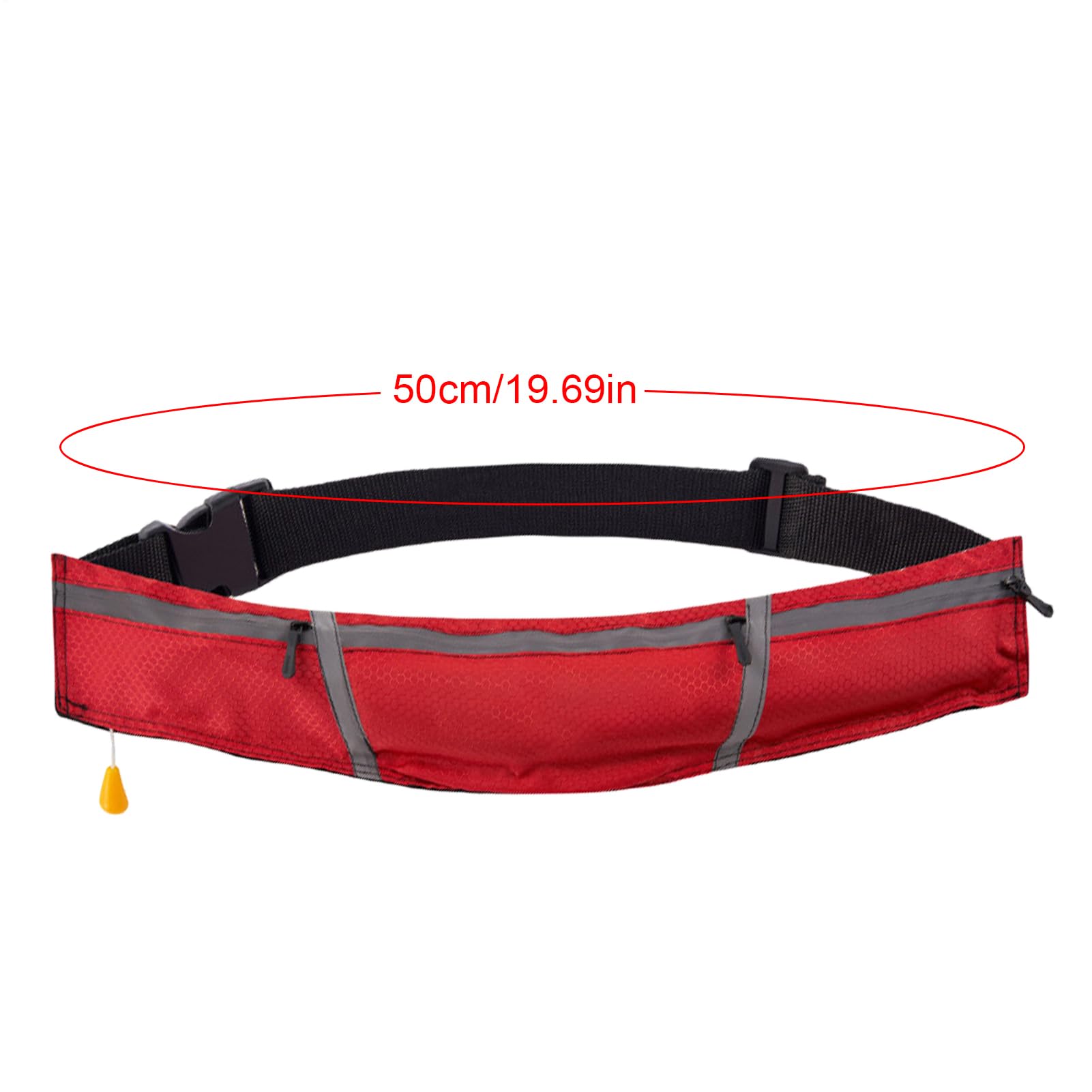 Cinturón de natación para mujeres adultas – Cinturón de entrenamiento de natación de flotabilidad 150N, flotador de supervivencia reflectante inflable automático para rescate de inundaciones, vela