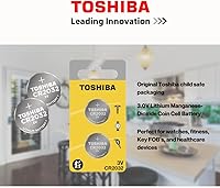 Vista 2 de Toshiba CR2032 - Paquete de ampolla resistente a los niños con celda de moneda de litio de 3 V (6 baterías)