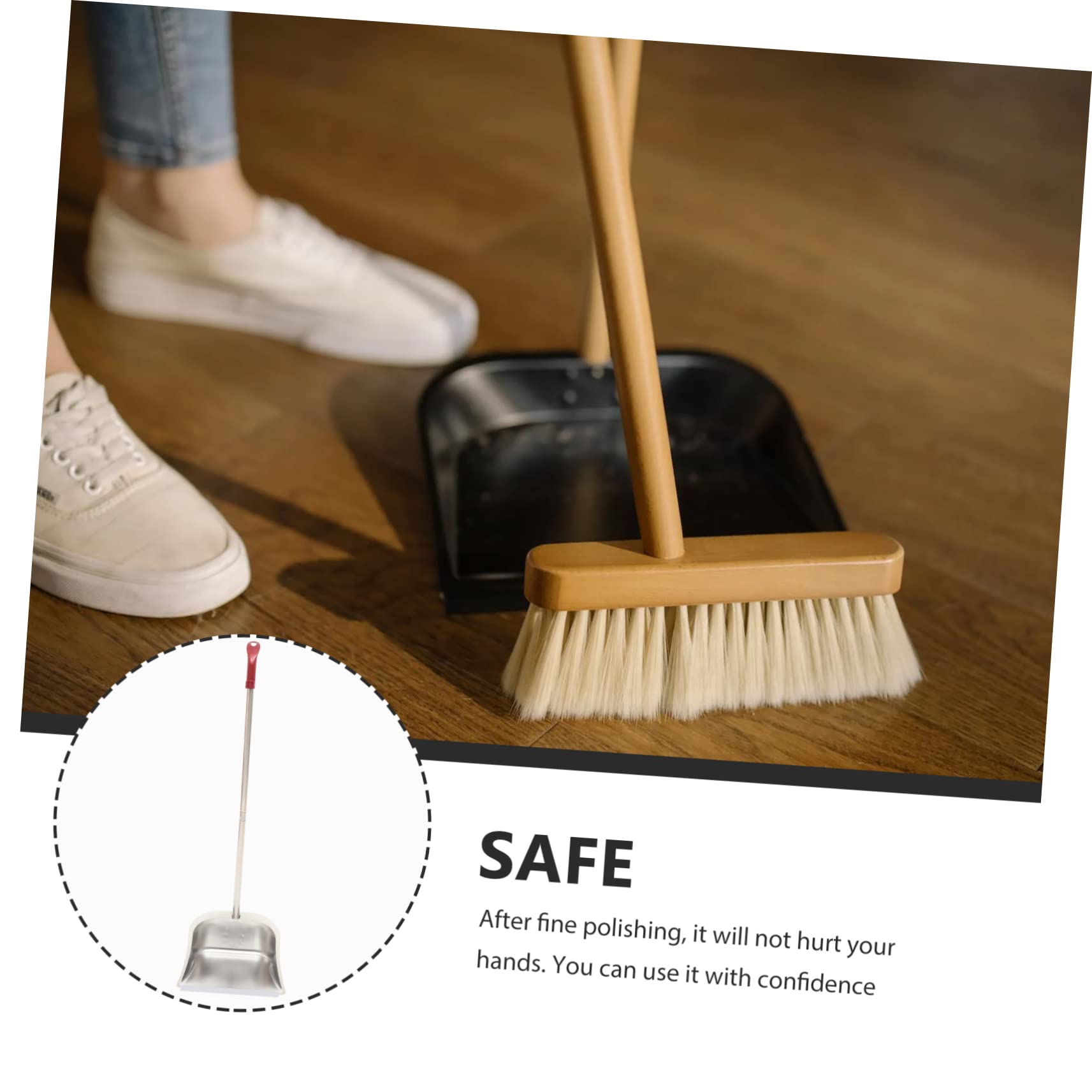 Edelstahl Müllschaufel Mit Langem Griff - Rostfreie Kehrschaufel Für Haushalt