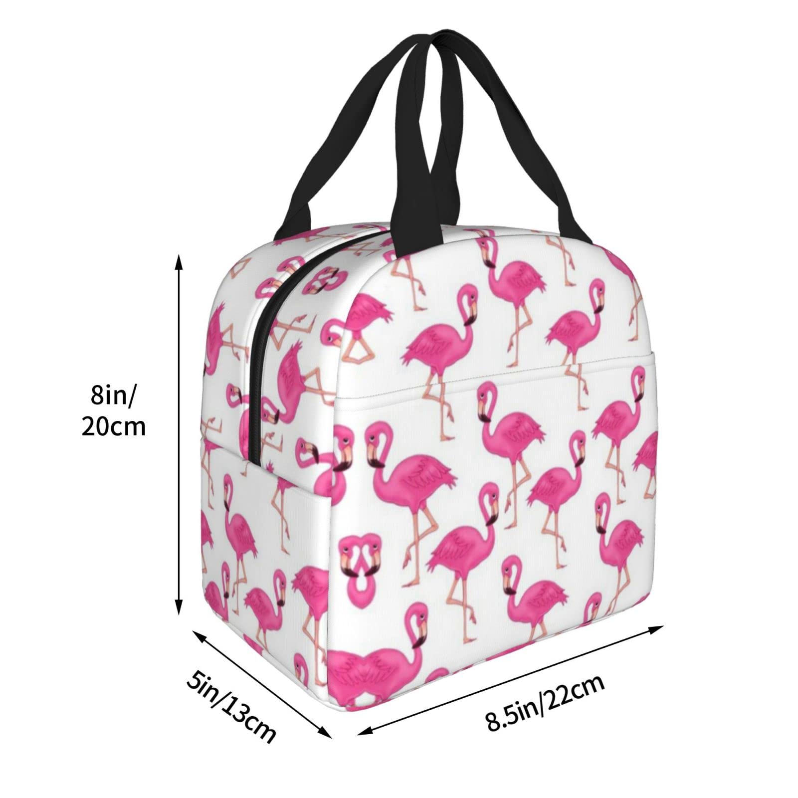 Sac À Déjeuner Isotherme, Motif Flamant Rose, Sac Fourre-Tout Isotherme