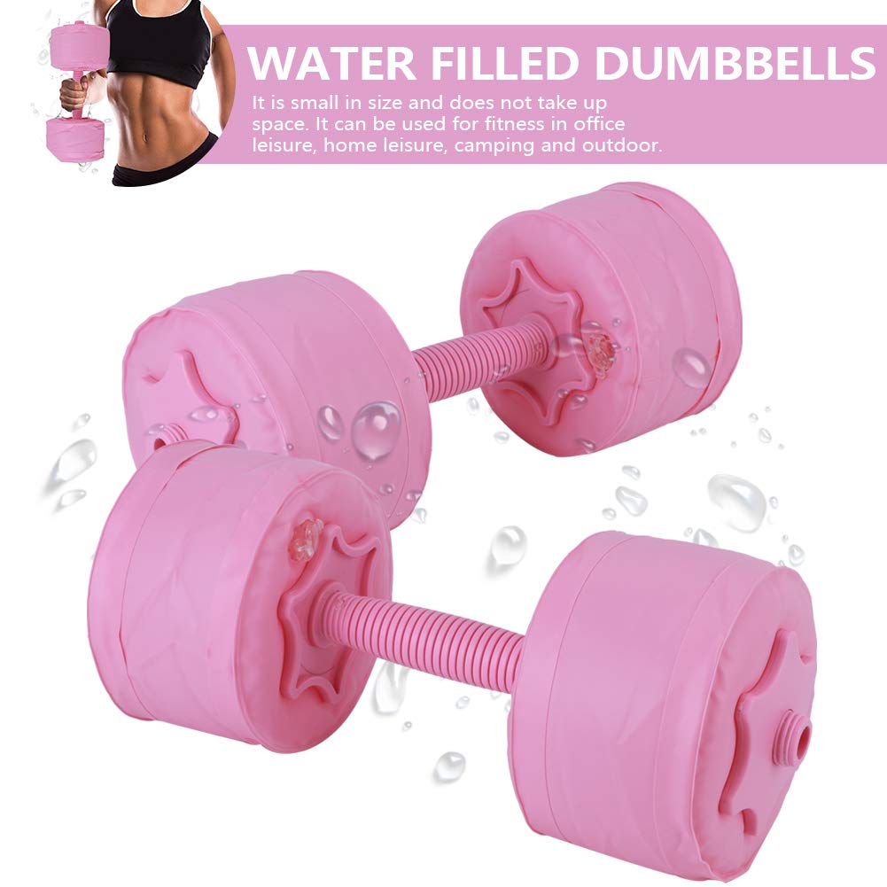 Hantle wypełnione wodą Sprzęt fitness dla kobiet Regulowana waga Push Up Trening Siła ramion Ćwiczenia siłowe Home Office Siłownia Różowy 6KG