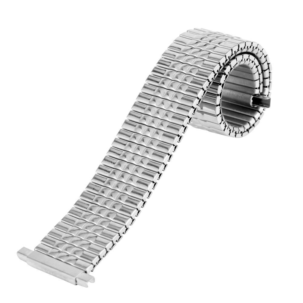 Cinturini per Orologi Cinturino Elastico per Orologio 16mm Cinturino in Acciaio Inossidabile 18mm Senza Fibbia in Metallo di Ricambio 20mm Cinturino per Orologio da Polso 22mm Braccialetto
