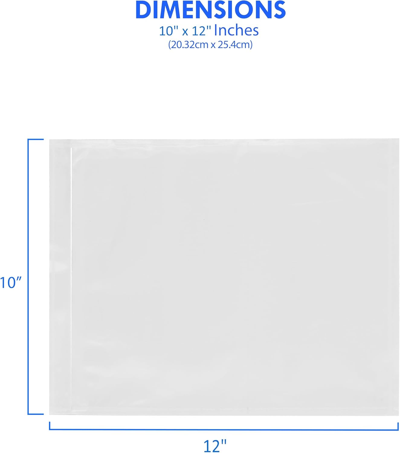 1000 Count 10" x 12" Shipping Label Envelopes, Clear Packing List Pouches with Self-Adhesive Back, Top Loading for Shipping Labels Sleeves, for Packing Slips, Labels Invoices & Paperwork. GPI - Image 3