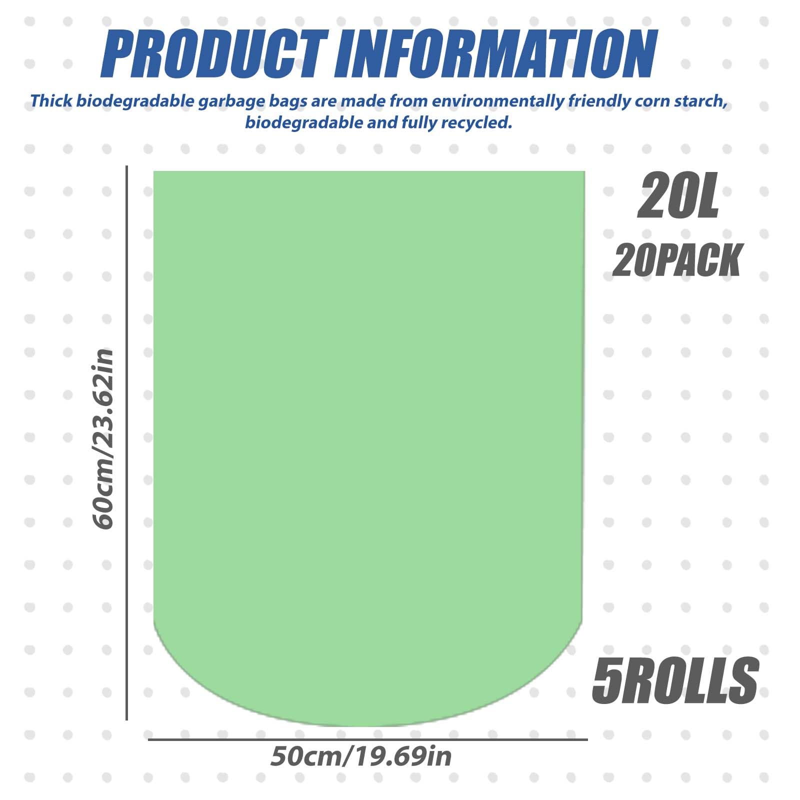 Bio afvalzakken - 100% composteerbaar - Biodisposables
