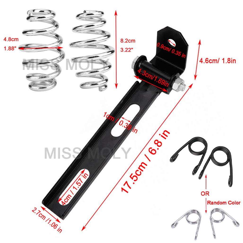 Sella Imbottita in Pelle Monoposto per Harley Davidson Sportster 883 XL1200 Dyna Glide Bobber Chopper