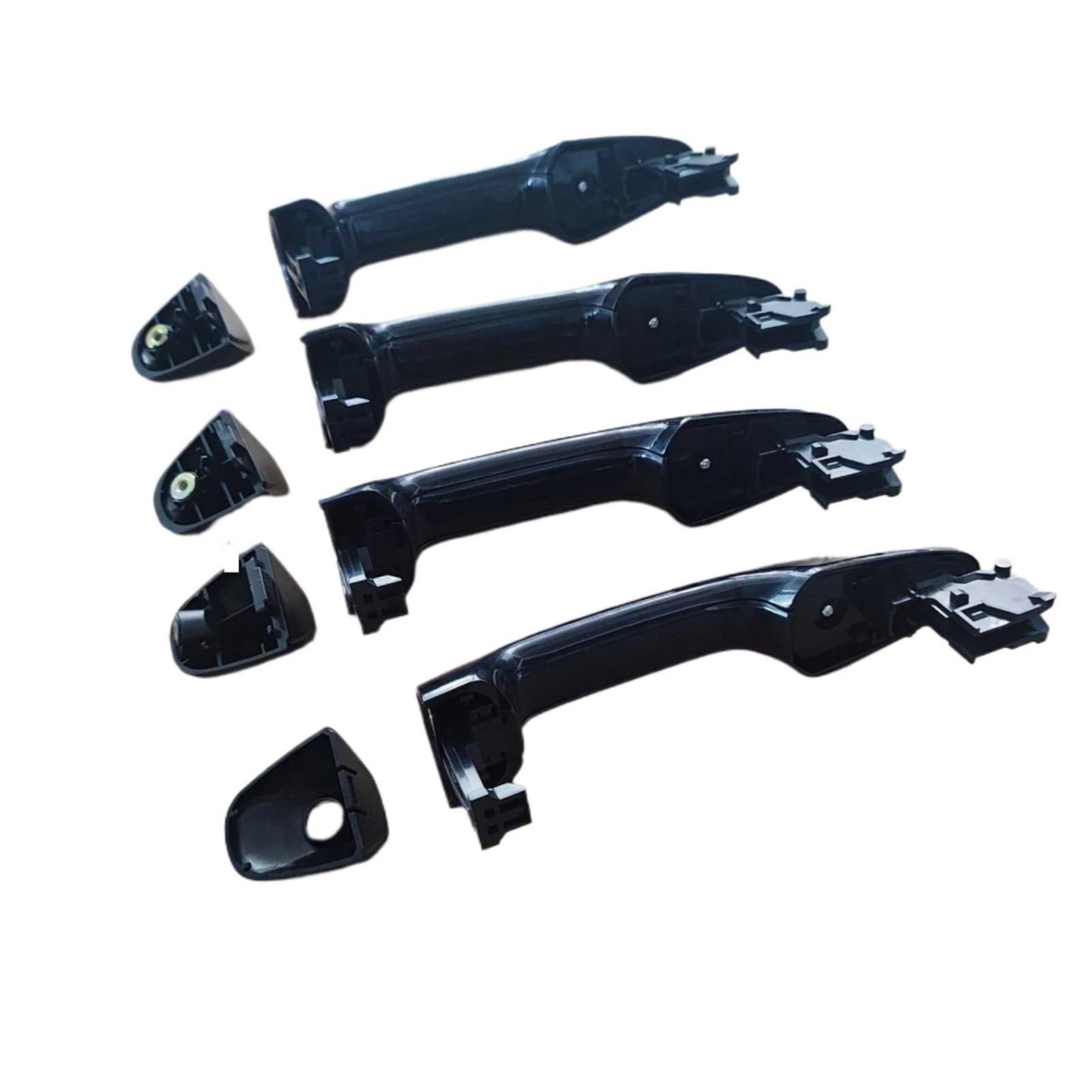 Kedfbts One Color Car Outer Handle Compatible With Toyota For Hilux For Revo 2015-2022 For Rav4 2013 2014 2015 2016 Chrome Black Exterior Door Handle 4Pcs 69210-0K200(Black)