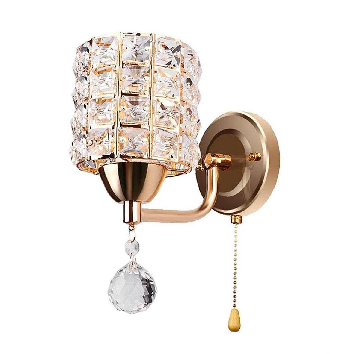 PiniceCore Crystal Chandelier Wall Lamp Indoor Bedroom Aisle Living Room Wall Lamp Holder Diamond Lamp Modern