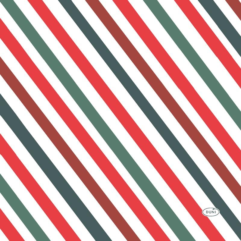 Duni 240 servilletas de papel 33 x 33 cm BBQ Stripe 3 capas
