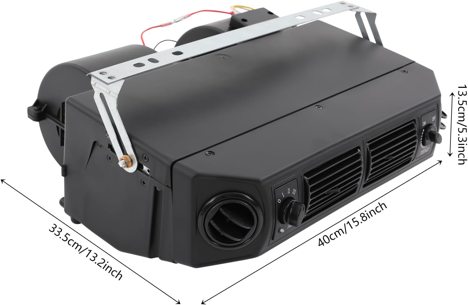 12V Universal A/C Under Dash Evaporator Kit, 3-Speed Adjustable Compressor, 3300kcal/h Cooling for Classic Cars, Trucks, Motorhomes, Heavy Equipment