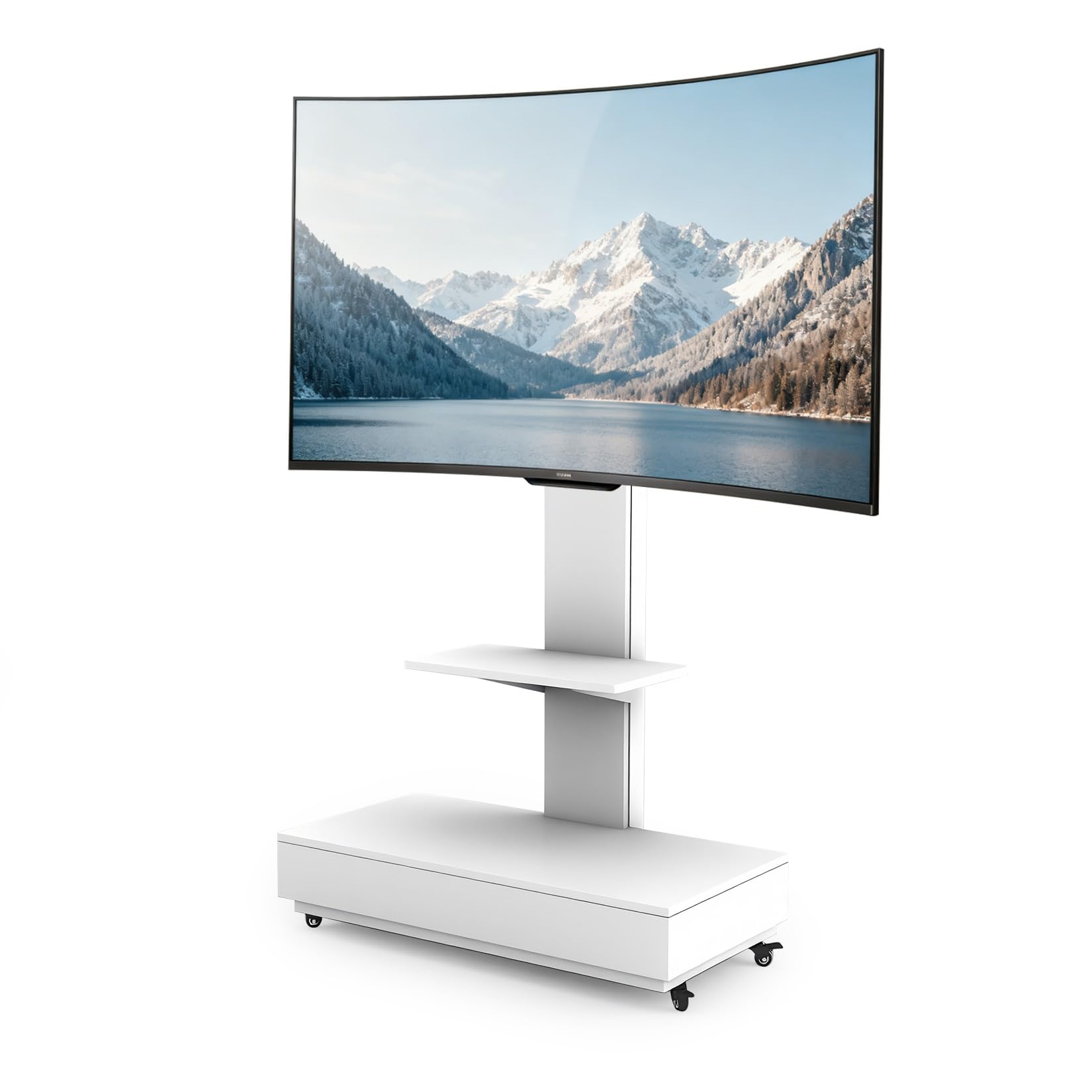 テレビスタンド テレビ台 キャスター付き 耐荷重60kg 32～75インチ 白 Amazon.co.jp: テレビスタンド 32-75インチ 液晶モニタースタンド VESA
