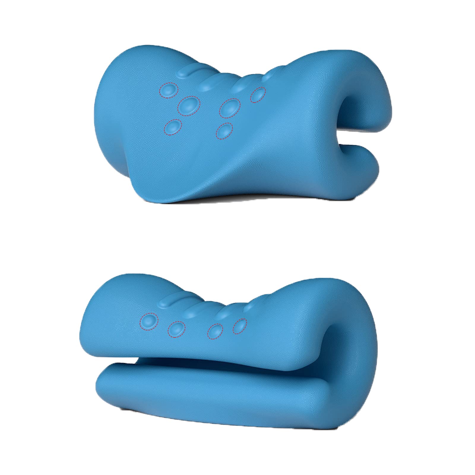 Oreiller De Traction Cervicale Relax du Cou Et des Épaules Nouveau Coussin Cervical Bleu Coussin Traction cervicales Appareil de Traction cervicale pour Les Douleurs Articulaires
