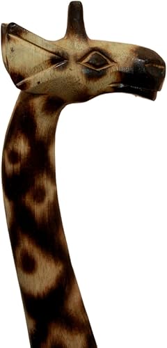 Miniatura 4 de BALIKRAFT Jerapah - Figura decorativa de animales de jirafa de safari vertical grande hecha a mano, 39.75 pulgadas de alto