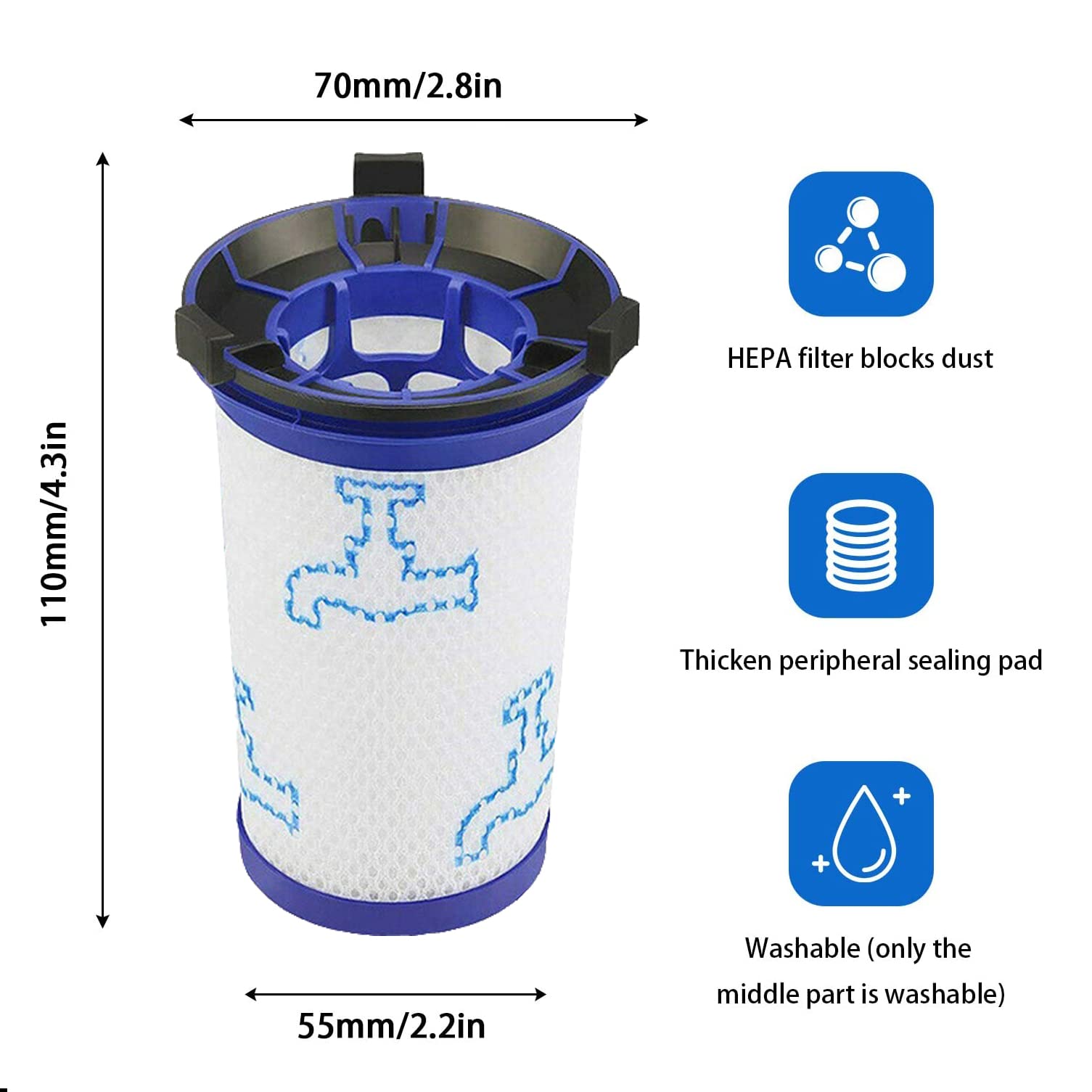 Filtri Ricambio Per Aspirapolvere Rowenta - 3 Pezzi + Spazzola - Foto 10