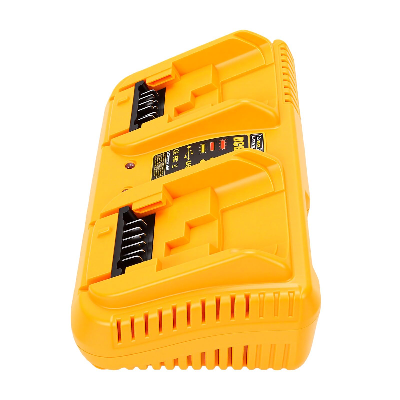 Fafeicy Estación de Carga de Batería Rápida de 2 Puertos, Indicador LED 6A USB