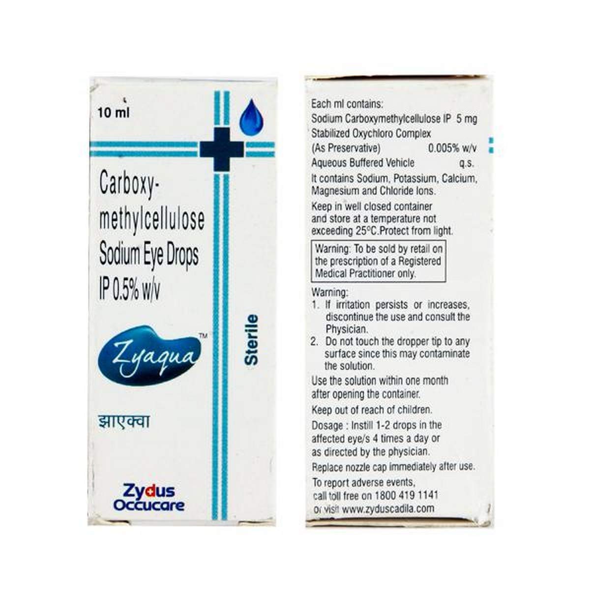 Zyaqua - Bottle of 10 ml Eye Drops