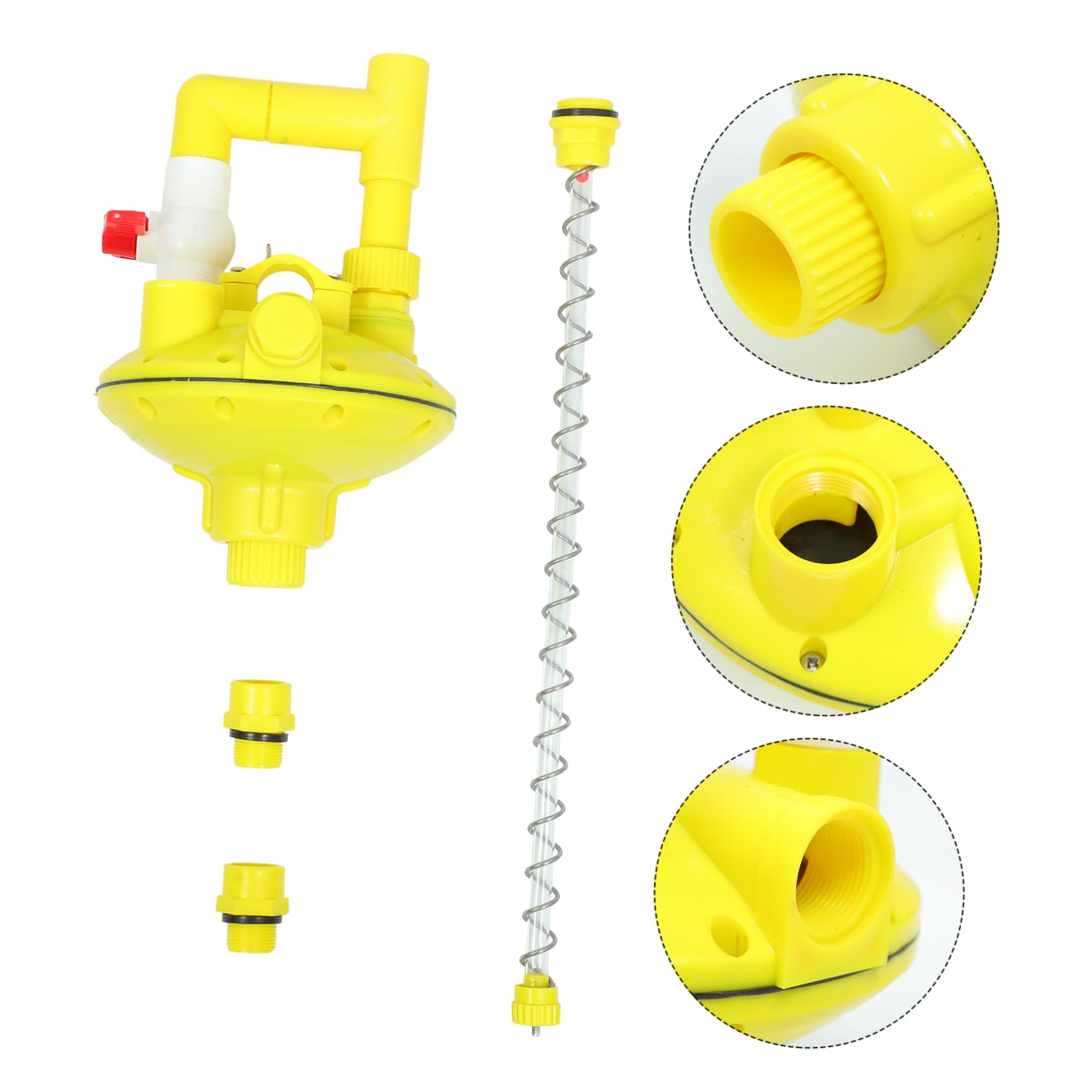 Regolatore Pressione per Abbeveratoi Galline Accessorio per Attrezzature Avicole Pratico e per Linee per Pollame Resistente e Sicura per Allevamenti Galline