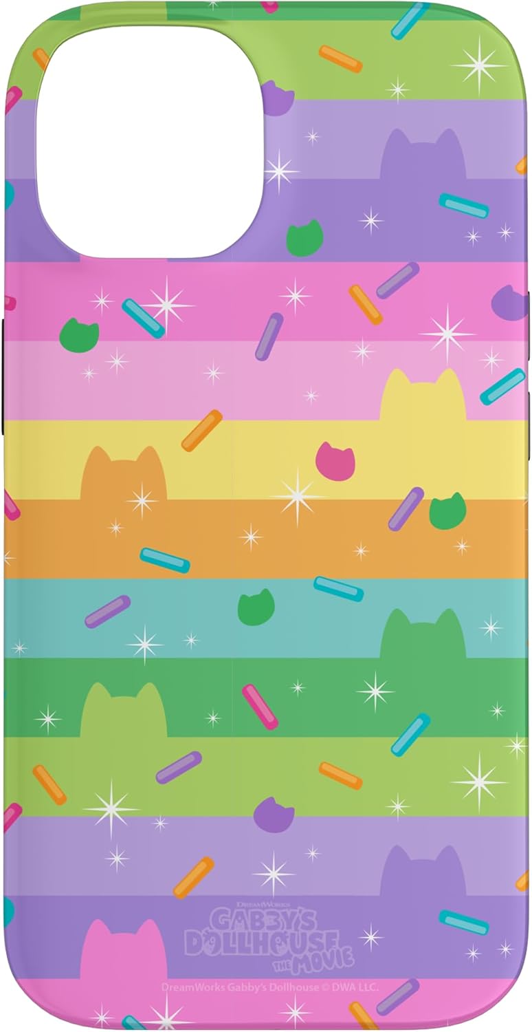 DreamWorks Gabby’s Dollhouse The Movie Sprinkle Stripe AOP Case for iPhone 15