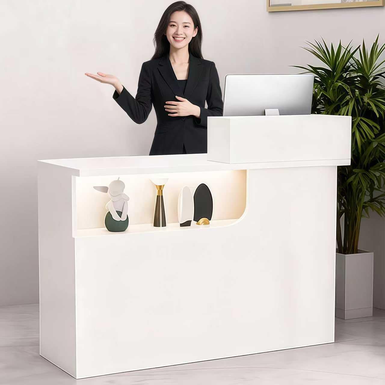 受付カウンター 幅100cm ホワイト 白レジカウンター アンティーク Amazon.co.jp: レジカウンター 受付カウンター 木製 ホワイト