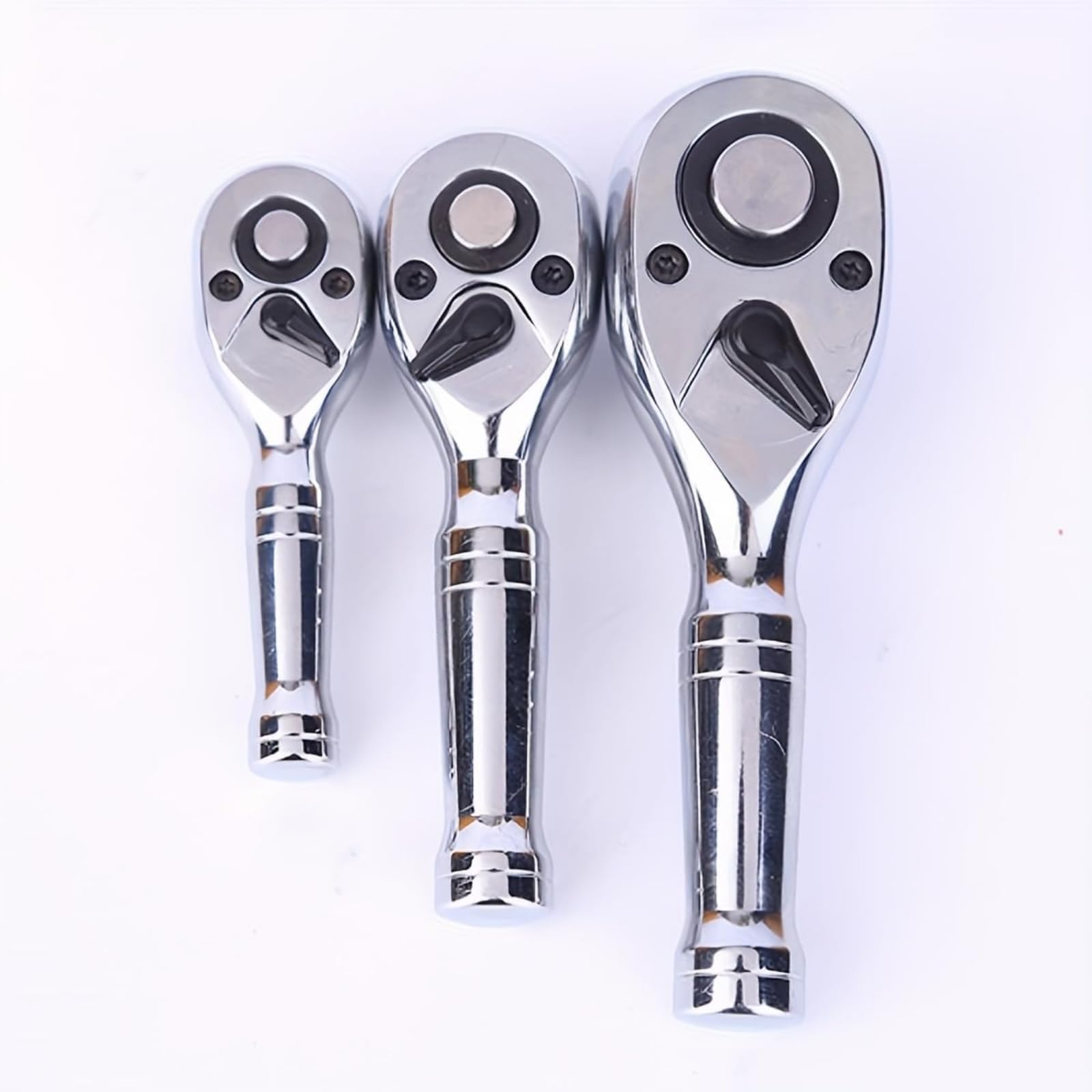 1PC Mini Drive Ratchet - Quick Release & Reversible Small Ratchet Set - 72-Tooth, Full Polished-1/4
