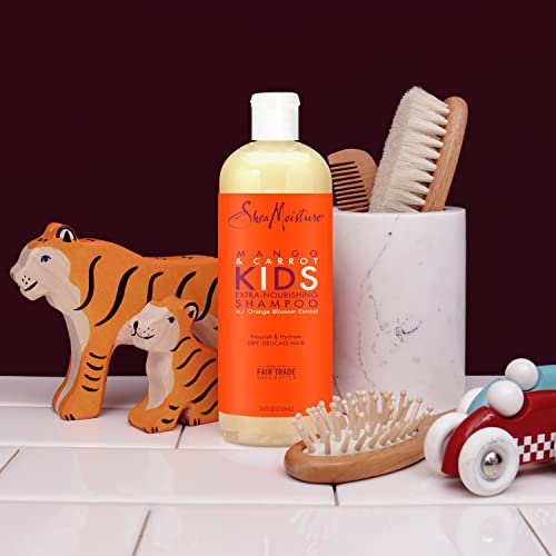 SheaMoisture Kids Shampoo Extra-Nourishing Mango & Carrot For Dry, Delicate Hair 24 fl oz - Image 6