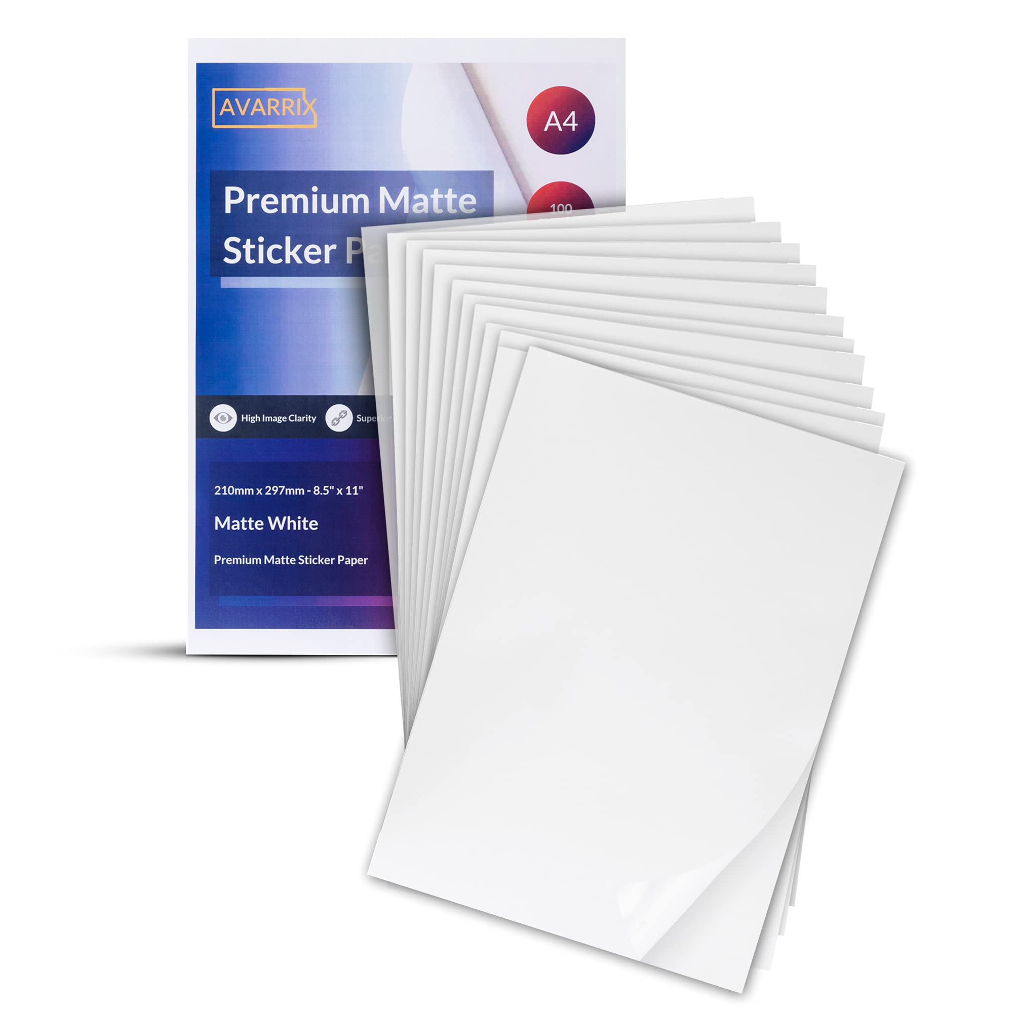 Matte Self Adhesive A4 Sticker Paper 100 Premium Printable Label Sheets Inkjet Laser Printer Premium Matte White Sticker Paper For Printer Avarrix Australia Amazon Com Au Stationery Office Products Matte Self Adhesive A4 Sticker Paper 100 Premium Printable Label Sheets Inkjet Laser Printer Premium Matte White Sticker Paper For Printer Avarrix Australia Amazon Com Au Stationery Office Products