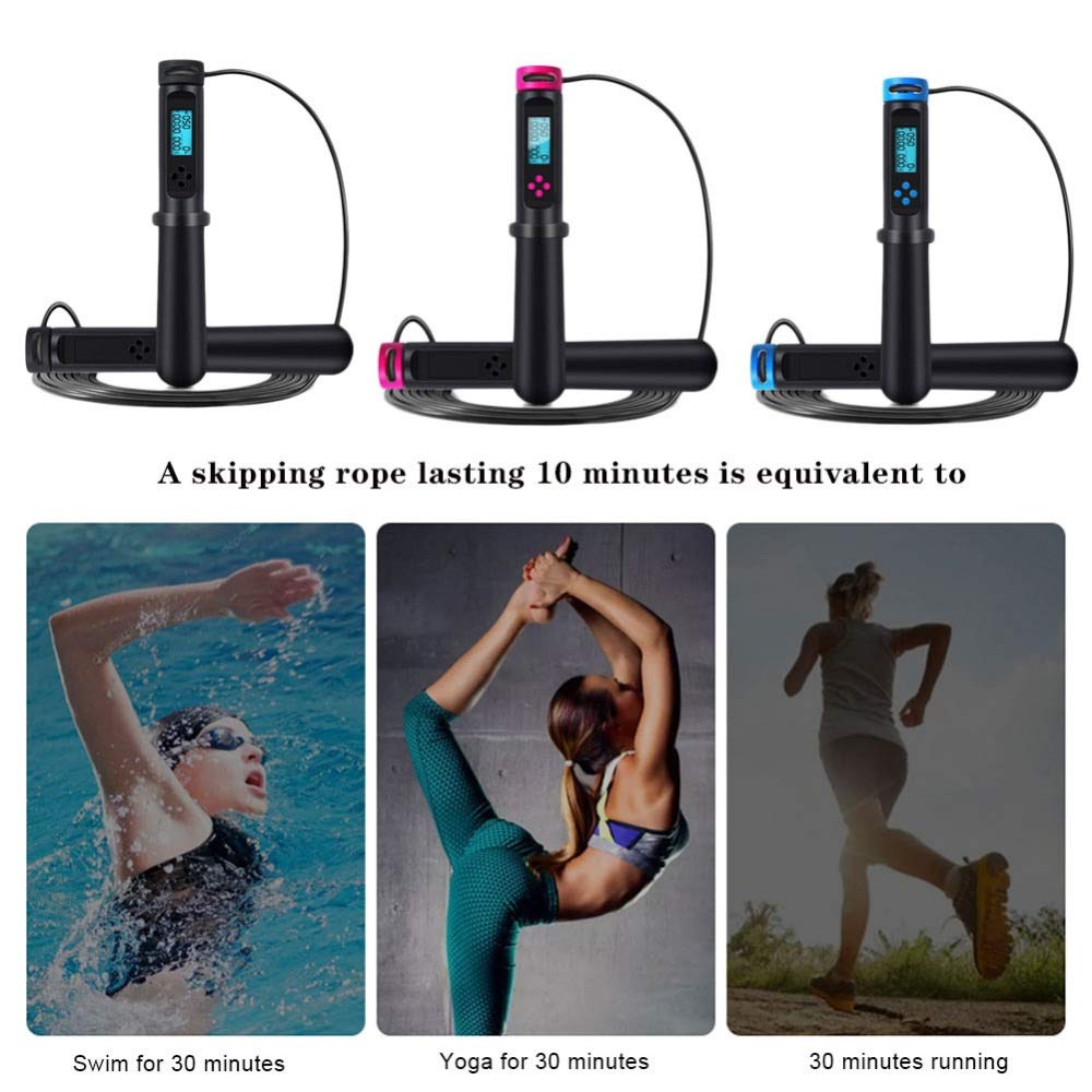 Smart Jump Rope Calorie Conteggio Elettronico Saltare Fitness Perdita di Peso Esercizio Attrezzature