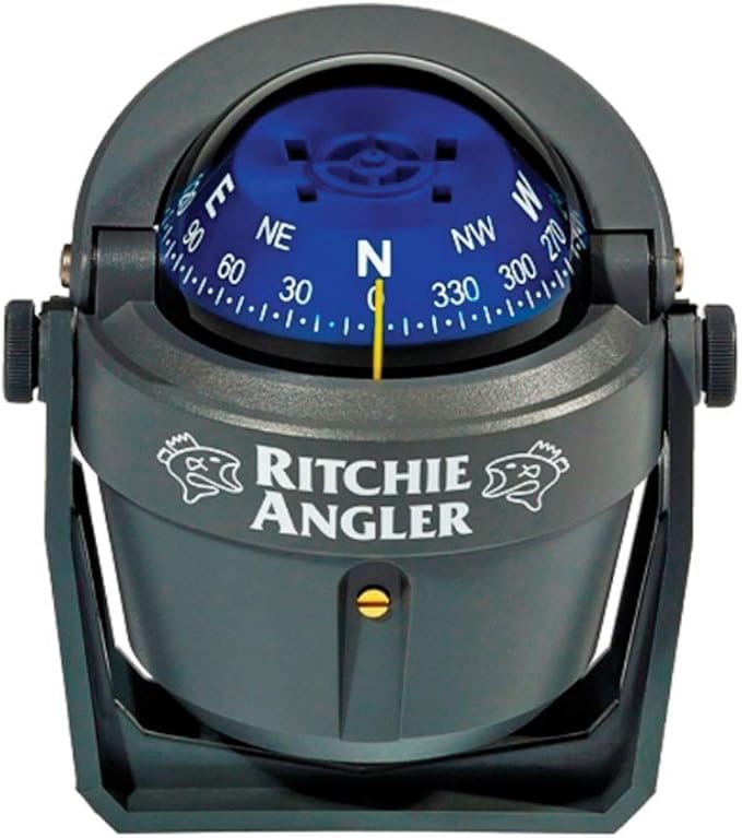 RITCHIE COMPASSES RA91 Compass Bracket Mount, 2.75" Dial, Grey
