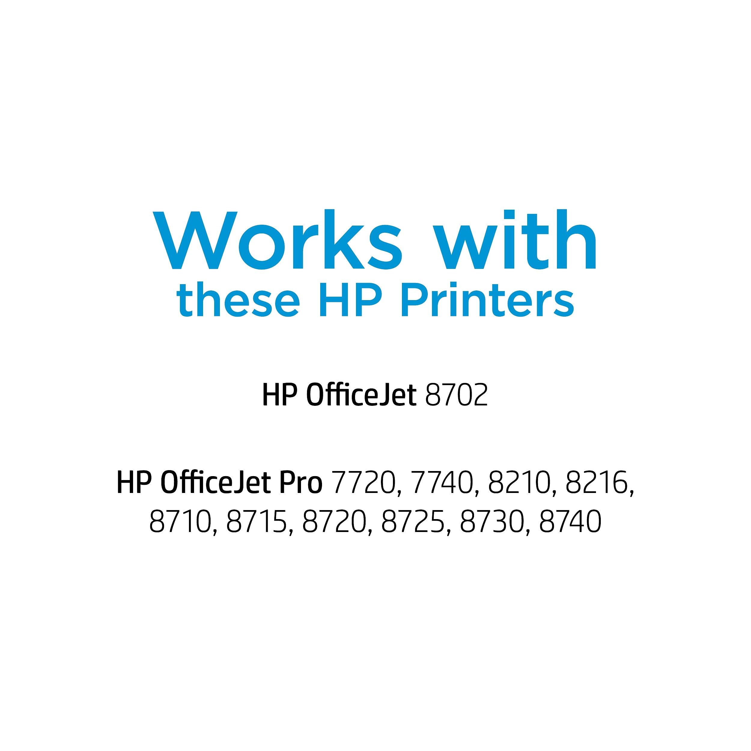HP Cartucce d'inchiostro originali 952XL nero, ciano, magenta, giallo ad alta resa (confezione da 5) | Works OfficeJet 8702 OfficeJet Pro 7700, 8210, 8700 Series | Idoneo per inchiostro istantaneo |