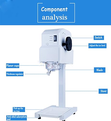CGOLDENWALL Mini máquina eléctrica de arena de hielo comercial/uso doméstico DIY máquina de helado de frutas máquina de helado doble cabeza