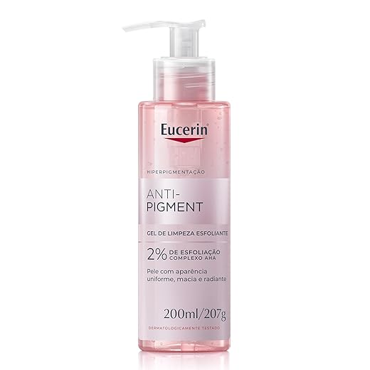EUCERIN Gel de Limpeza Facial e Corporal 200ml, Anti-Pigment, Esfoliação Suave, Esfoliante, Pele Uniforme