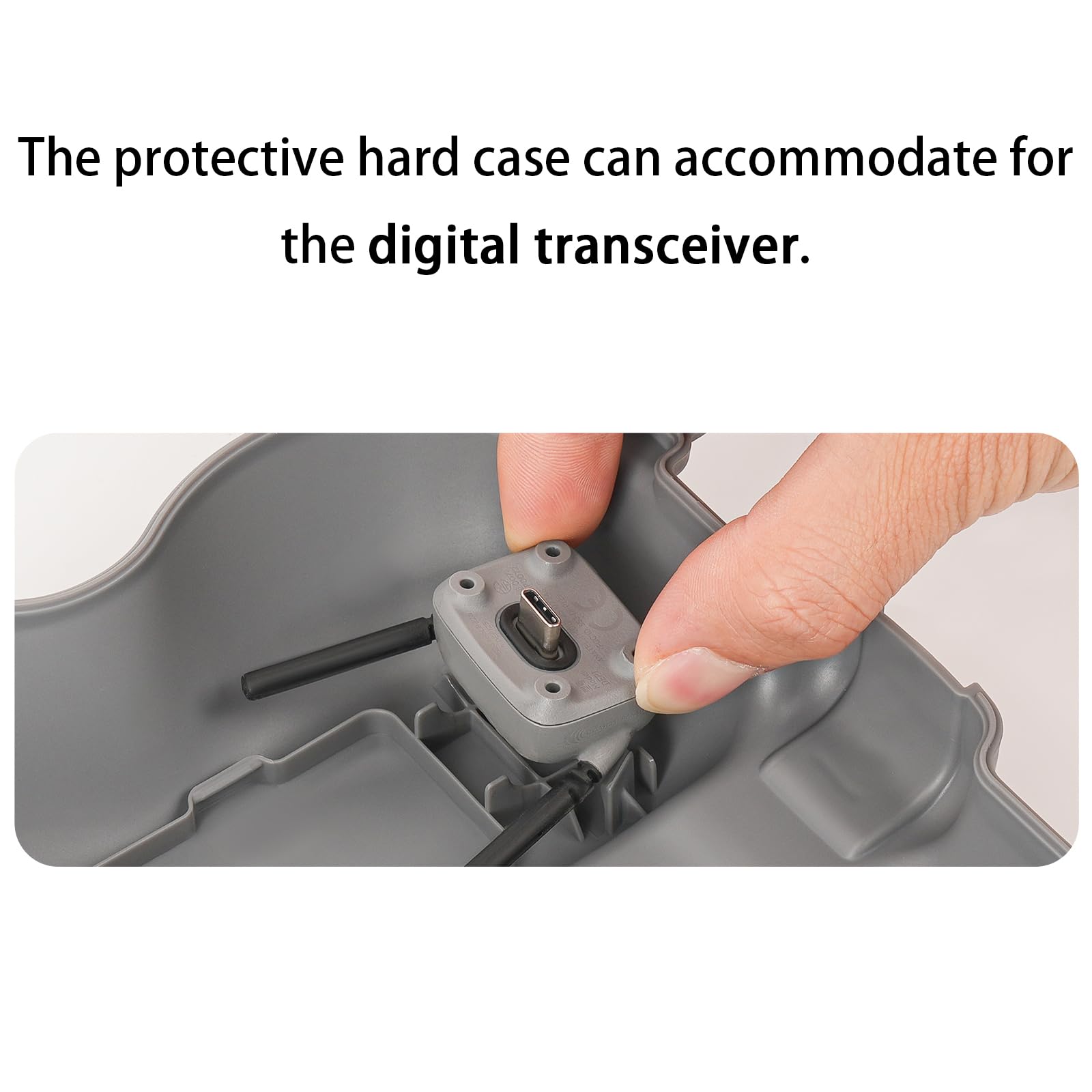 Tasche für DJI NEO 2, Schutzhülle Butterfly Tasche Kompatibel mit 2 Akkus und Digitaler Sendeempfänger Zubehör für DJI NEO 2 (Grau)