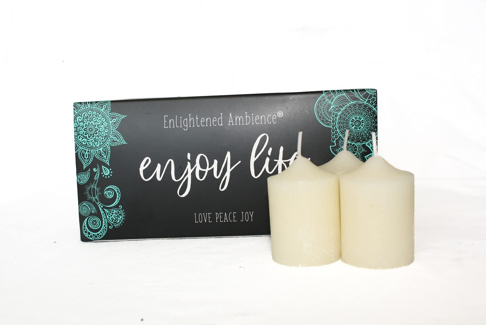 Lavender Herb Scented Ivory Votive Candles 10 Pack