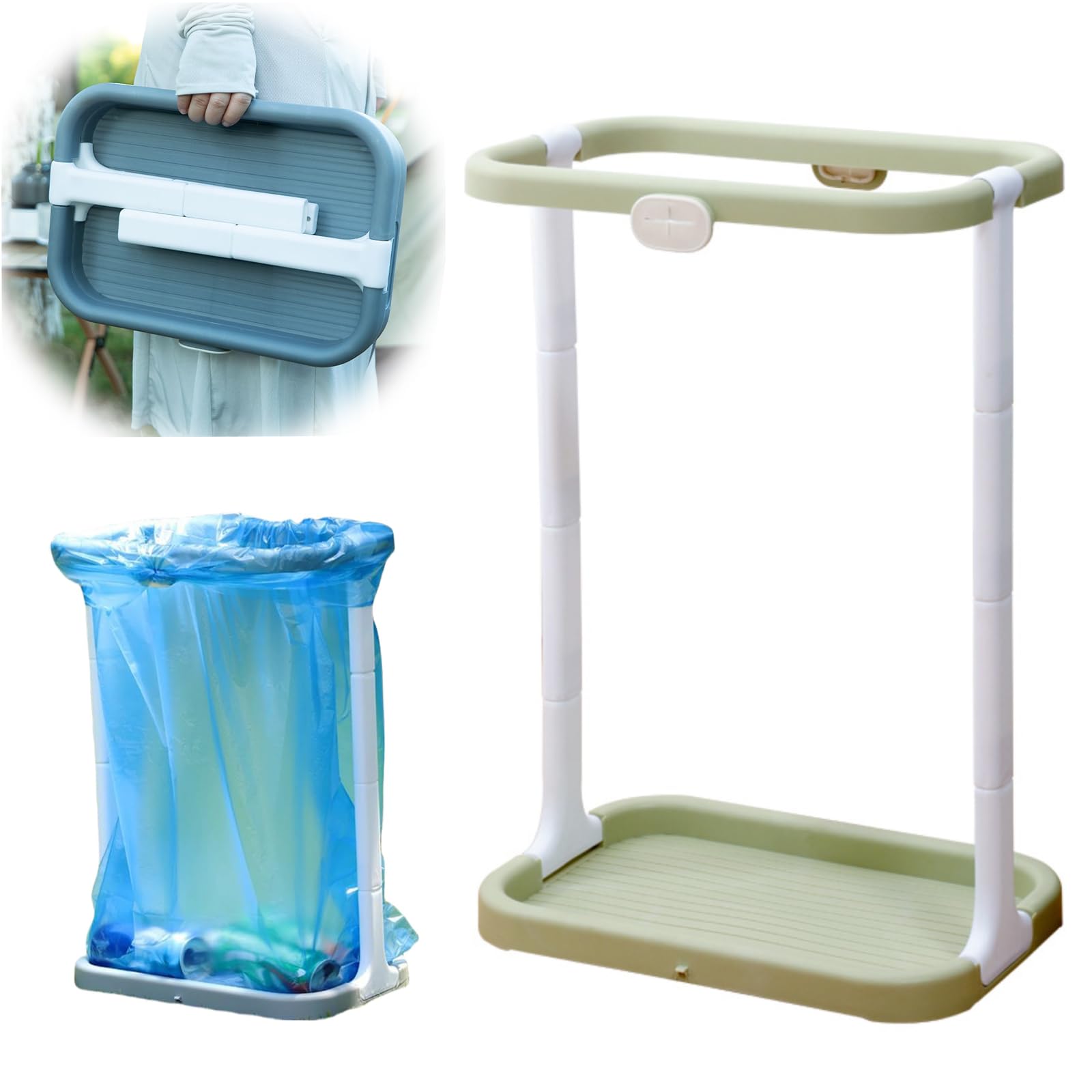 Amazon｜ゴミ袋ホルダー 横開き ゴミ箱 W38×D26×H（41～54）高さ