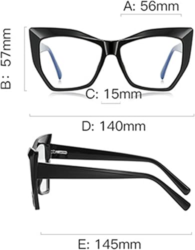 Miniatura 9 de bullabulling Lentes de lectura para mujer, elegantes estilo Oprah, con bloqueo de luz azul y bisagra de resorte