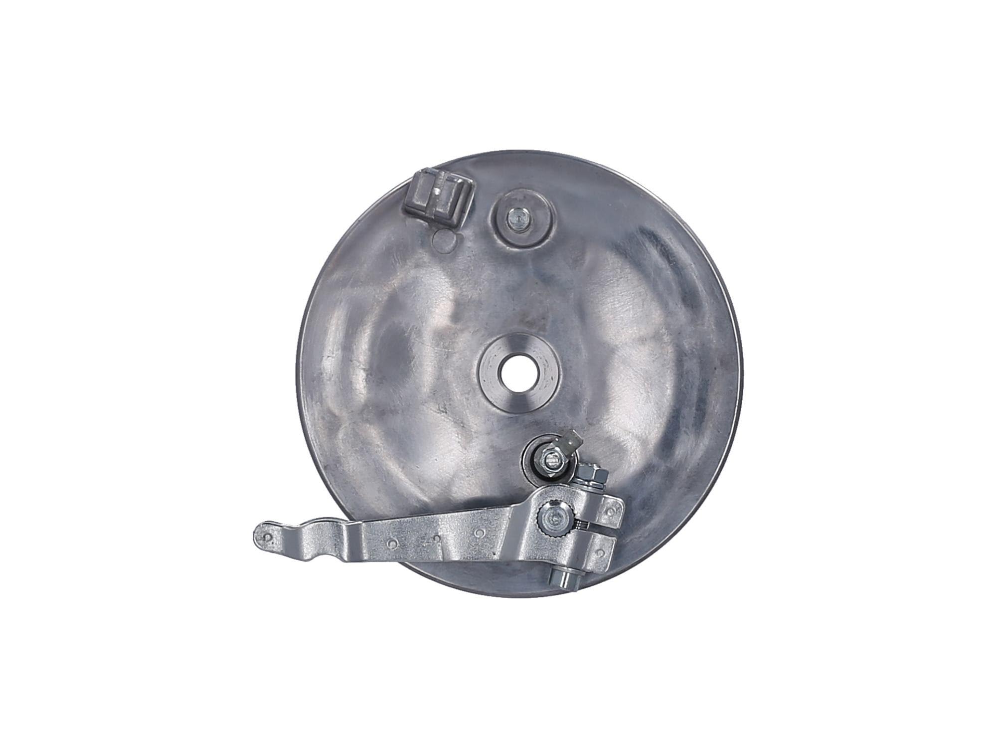 Bremsschild hinten komplett einbaufertig mit Bremsstange - für Simson S51,