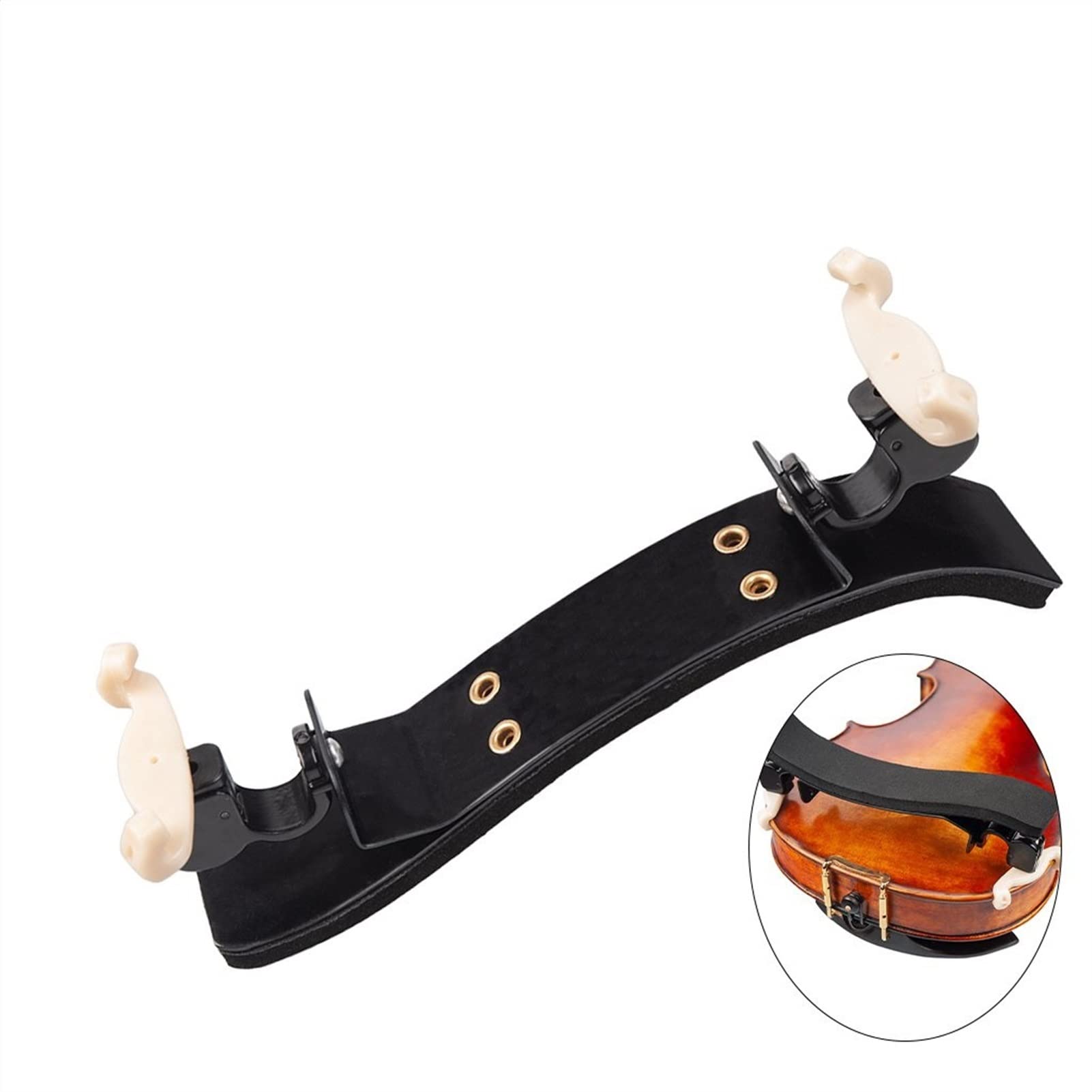 Violin-Schulterstütze Titan-Legierung einstellbar 3/4 4/4 Geigenschulterstütze Geige Schulterstütze