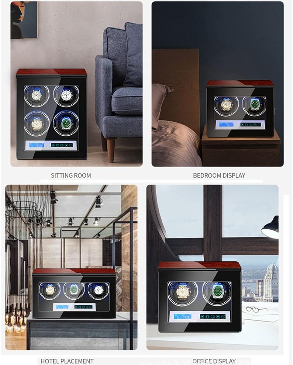 腕時計ボックス 木製腕時計ワインダー収納ボックス LCDタッチ