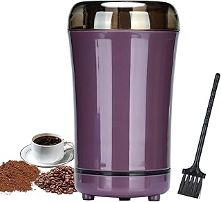 Machine a Cafe Broyeur Electrique Cafe Grain 80g 220W, Broyeur à Graines de Lin, Noix, Poivre, Épices, Semences de Café et Autres avec Lames en Acier 304 Inoxydable