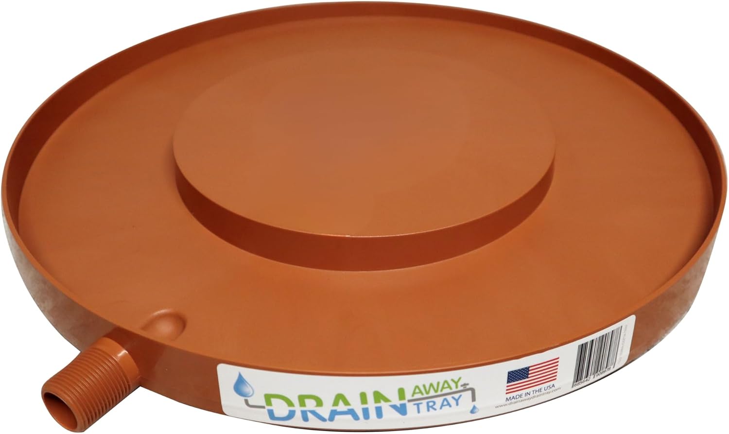 Drain Away Terra Cotta 22 Inch Plant Saucer Heavy Duty Drain Tray for Large Pots Indoor Outdoor Waterproof UV Resistant | Protect Floors Decks | 12in 15in 22in | White Gray Terra Cotta Black