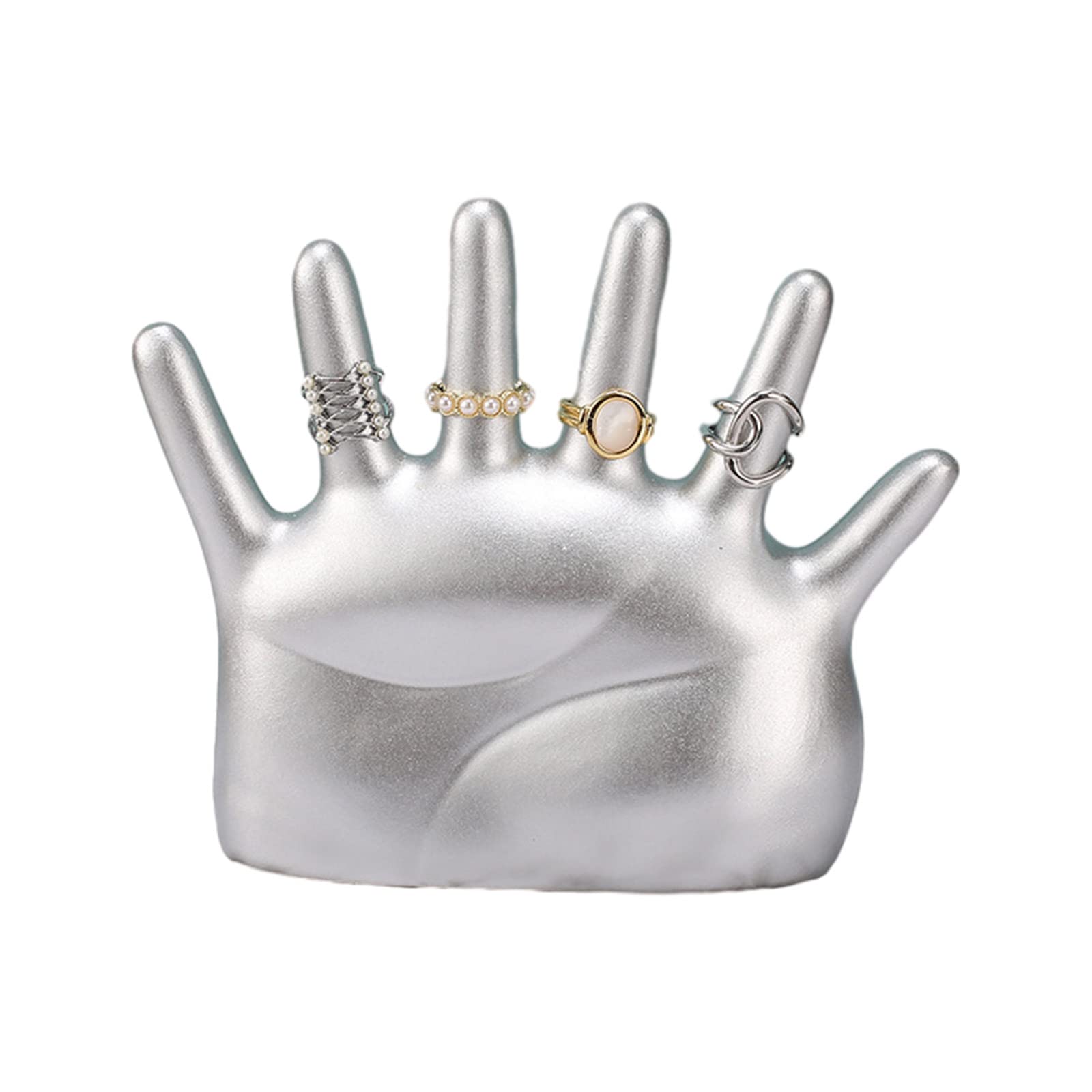 手形のジュエリーホルダー 白 Amazon｜LIbgiubhy 手形ジュエリーディスプレイスタンド 樹脂