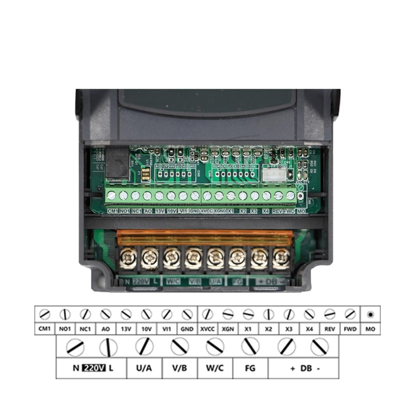 Variador De Frecuencia 220 1,5 kW Inveter 2,2 kW Przetwornica częstotliwości VFD Napęd o zmiennej częstotliwości Sterowanie prędkością silnika wrzeciona Kompaktowa konstrukcja(2.2KW)