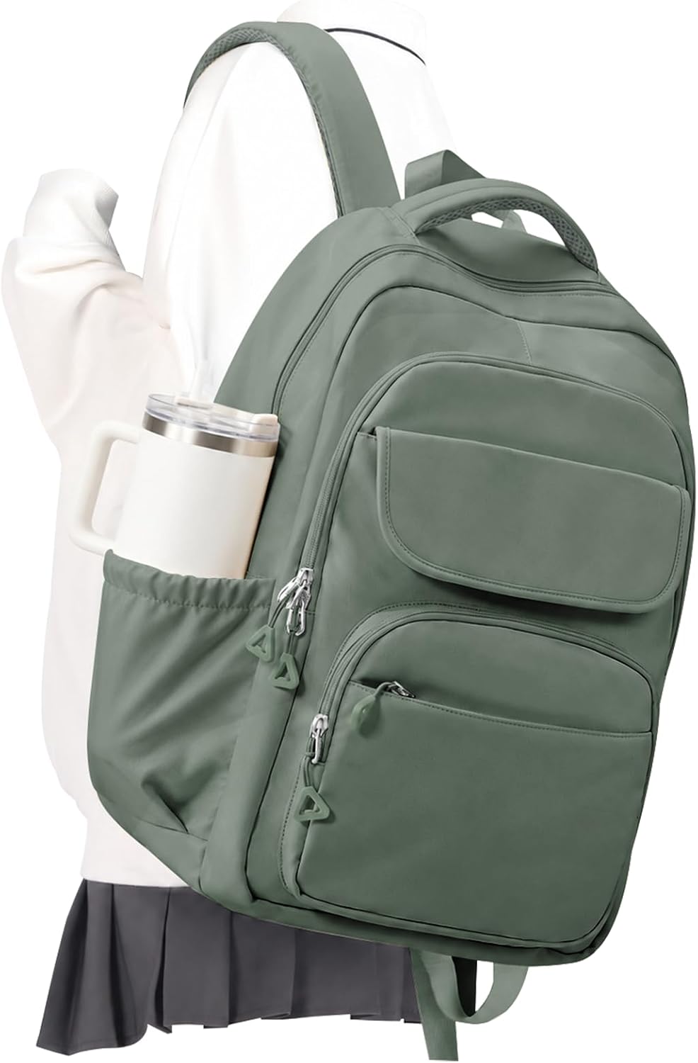 Cute School Backpack Girls,School Bag College Student Multi Pocket Backpack